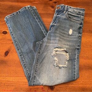 Junior's SO Highest Rise Distressed Baggy Dad Jeans - Size 7